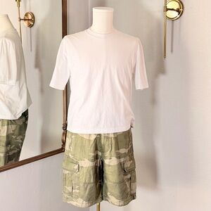 Gorpcore Hollister Camo Cargo Shorts 34 Streetwear Utility Y2K Baggy Skater Fit